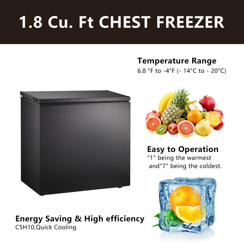 R W Flame Cubic Feet Garage Ready Chest Freezer With Adjustable